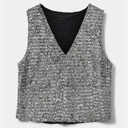 SOFIE SCHNOOR s252175 Inayas Top Silver